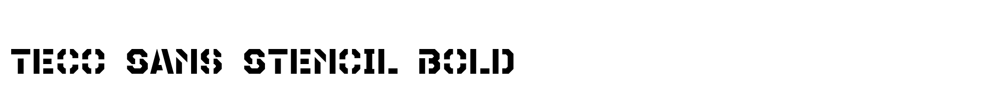 Teco Sans Stencil Bold image